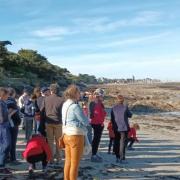 La plage de Piriac a marée basse